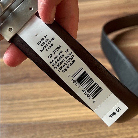 Calvin Klein Black and Brown Men's Belt Reversible Size 30-32 - Picture 7 of 7